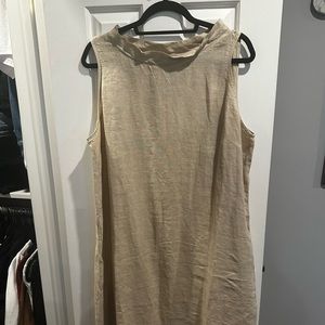 Italian Linen Dress size XXL cream color